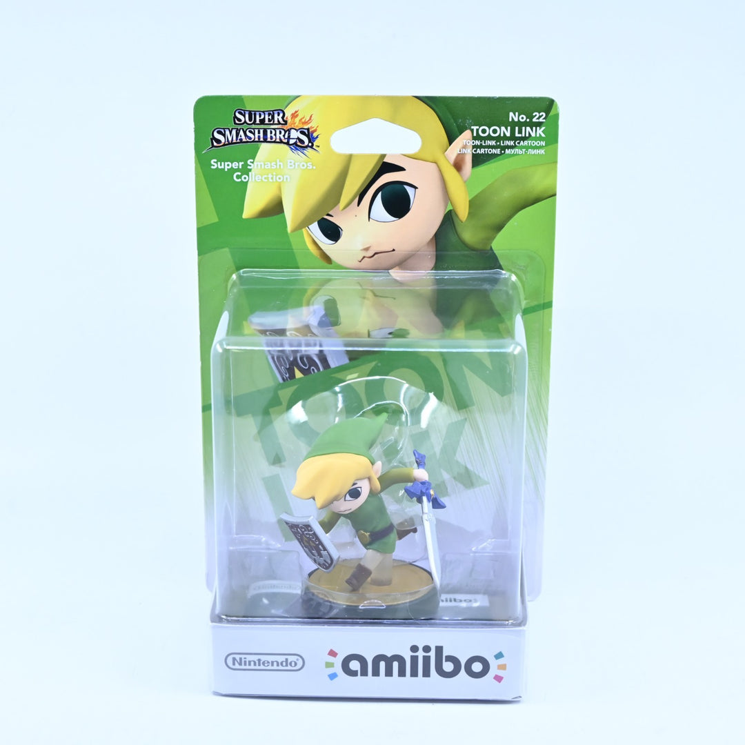 SEALED! Toon Link Amiibo No. 22 - Super Smash Bros. Collection - Toy