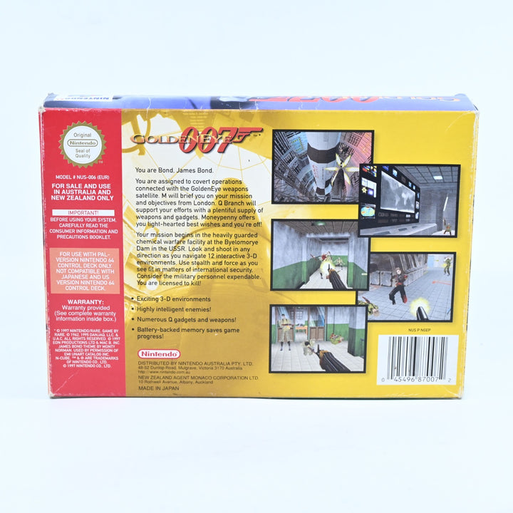 GoldenEye 007 - N64 / Nintendo 64 Boxed Game - PAL - FREE POST!