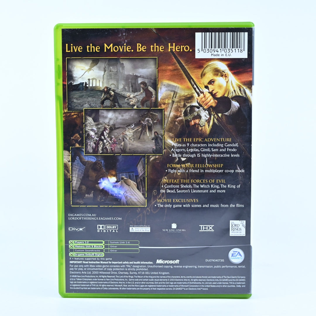 The Lord of the Rings: The Return of the King - Original Xbox Game + Manual