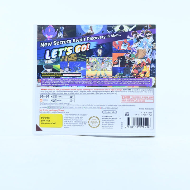 Pokemon Ultra Moon - Nintendo 3DS Game - PAL + Manual + Steelbook