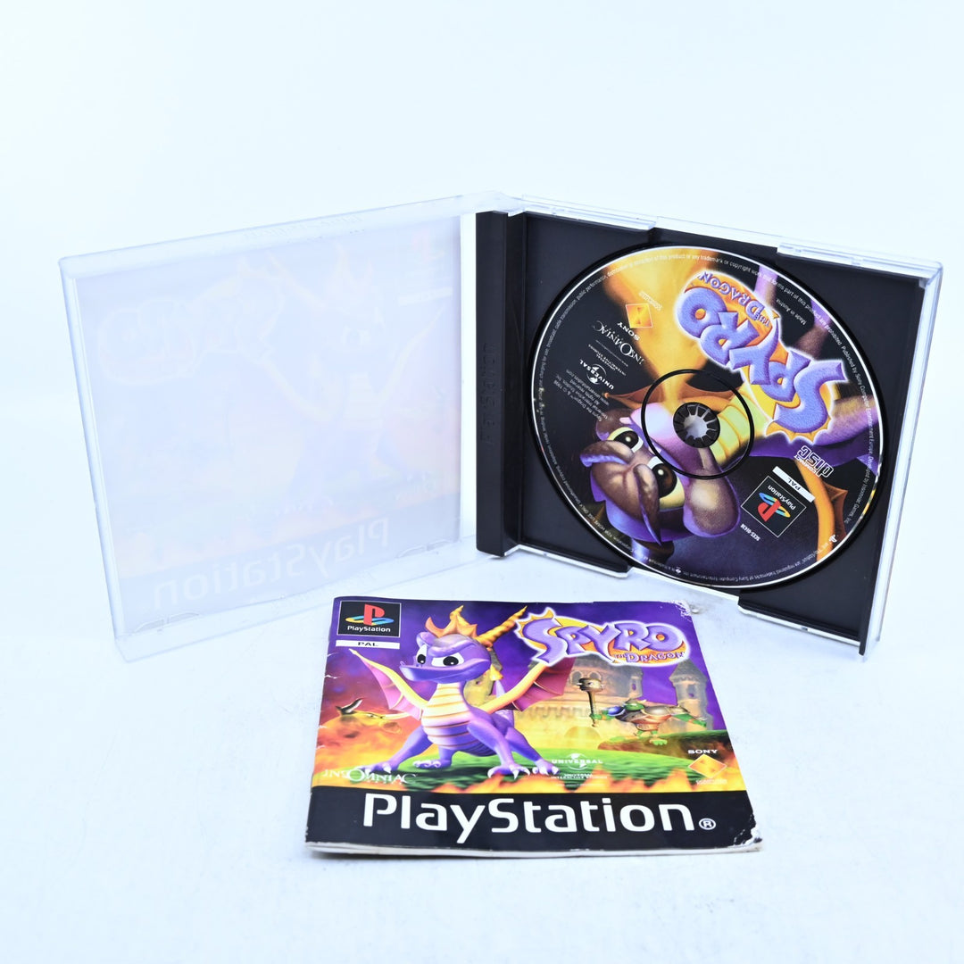 Spyro The Dragon - Sony Playstation 1 / PS1 Game + Manual - PAL - MINT DISC!