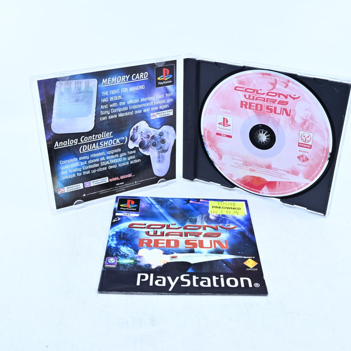 Colony Wars - Red Sun - Sony Playstation 1 / PS1 Game + Manual - PAL