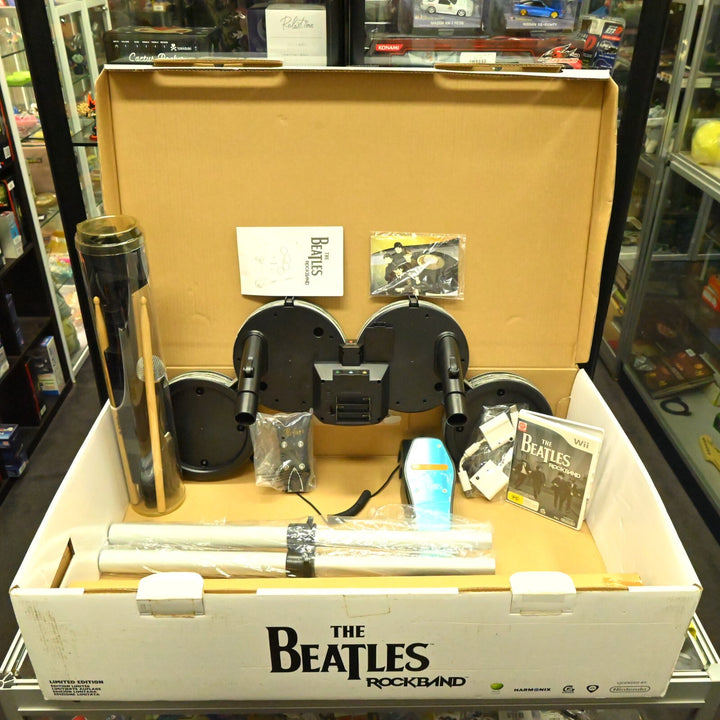 The Beatles Rock Band Bundle - Nintendo Wii Game + Manual - PAL - MINT DISC