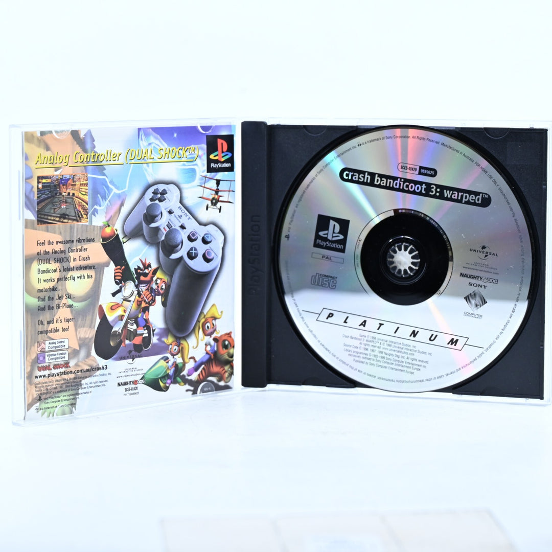 Crash Bandicoot: Warped - Sony Playstation 1 / PS1 Game + Manual - PAL
