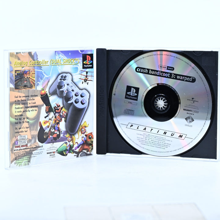 Crash Bandicoot: Warped - Sony Playstation 1 / PS1 Game + Manual - PAL