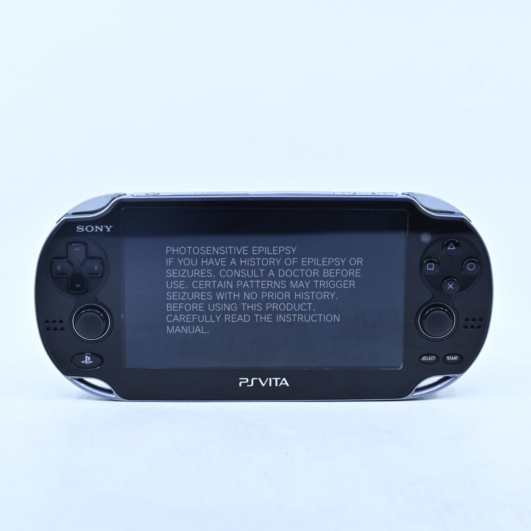 Crystal Black Sony PS Vita Boxed Console - PCH-1102 - PCH-1100 - FREE POST!