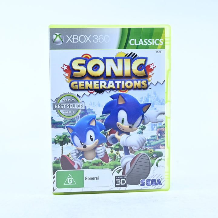 Sonic Generations - Xbox 360 Game + Manual - PAL - MINT DISC!