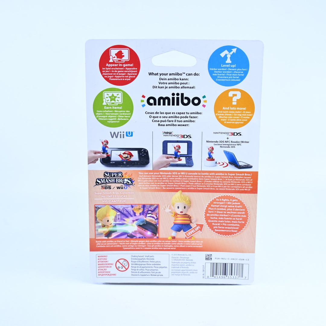 SEALED! Lucas Amiibo No. 53 - Super Smash Bros. Collection - Toy