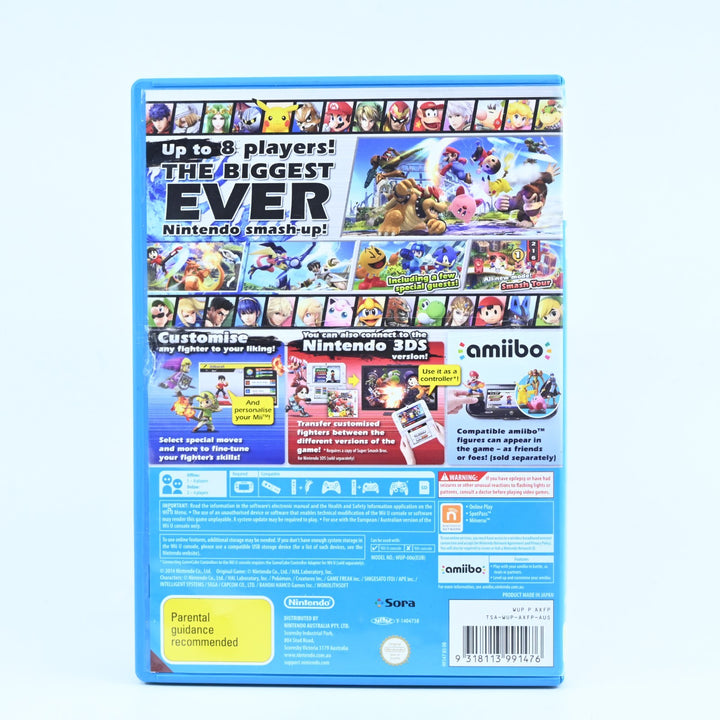 Super Smash Bros. - Nintendo Wii U Game - No Manual - PAL - FREE POST!