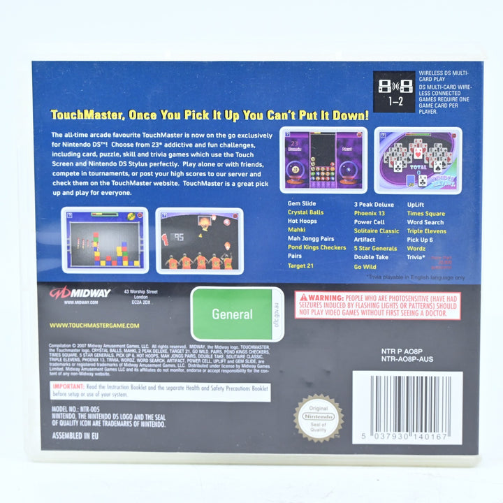 TouchMaster - Nintendo DS Game - PAL + Manual - FREE POST!