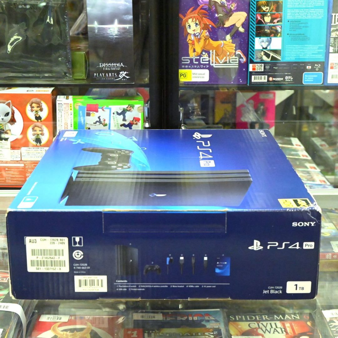 Black - Sony Playstation 4 Pro / PS4 Pro Boxed Console - 1TB - PAL