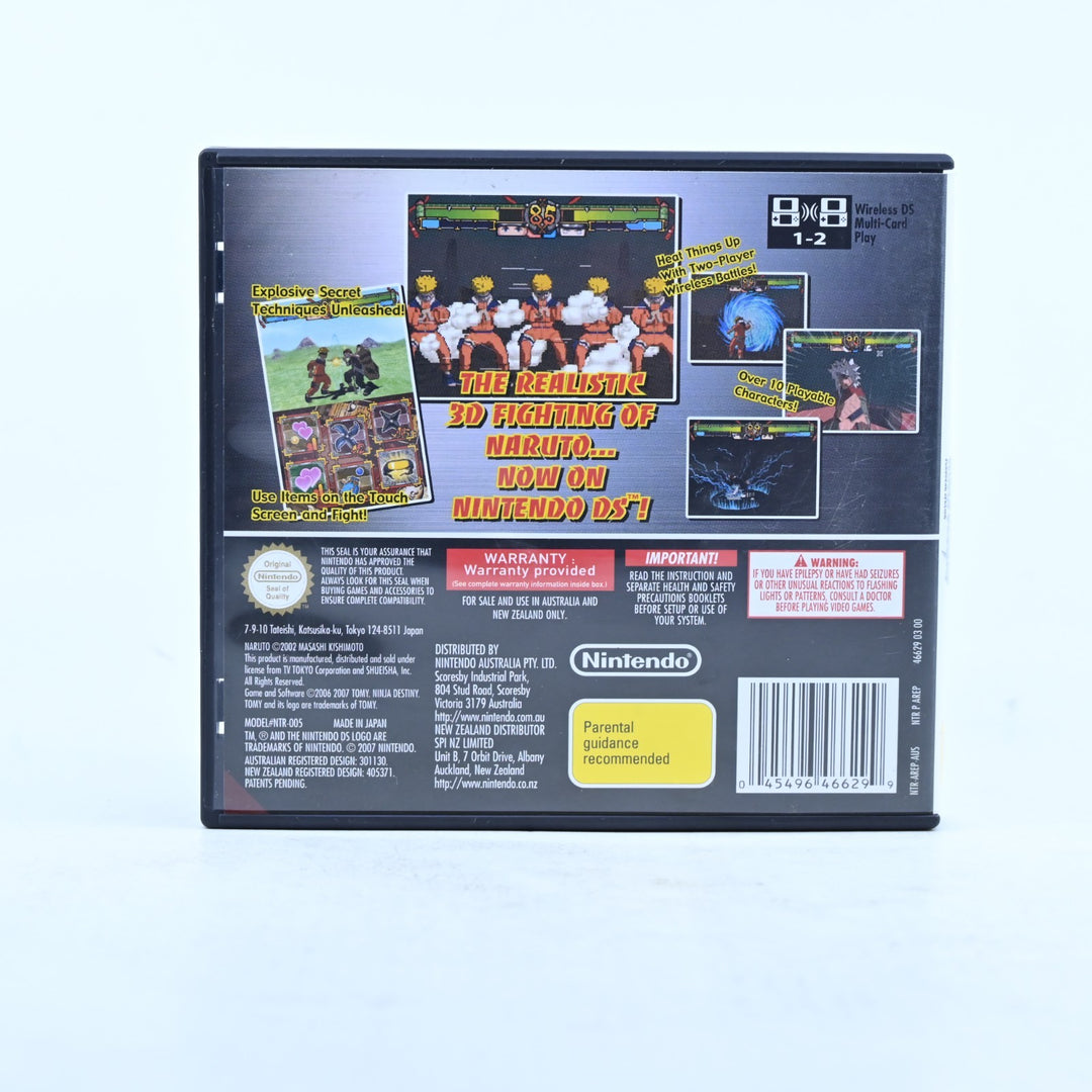 Naruto: Ninja Destiny - Nintendo DS Game - PAL + Manual - FREE POST!