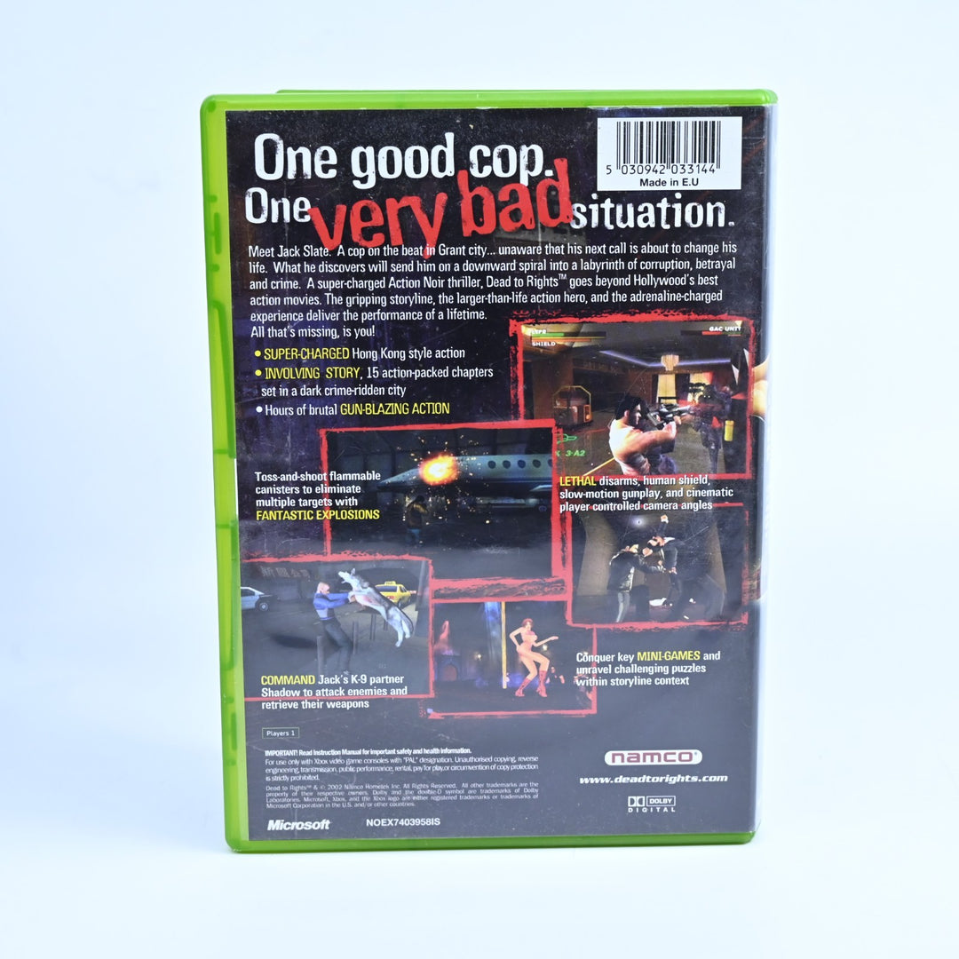 Dead to Rights - Original Xbox Game + Manual - PAL - MINT DISC!