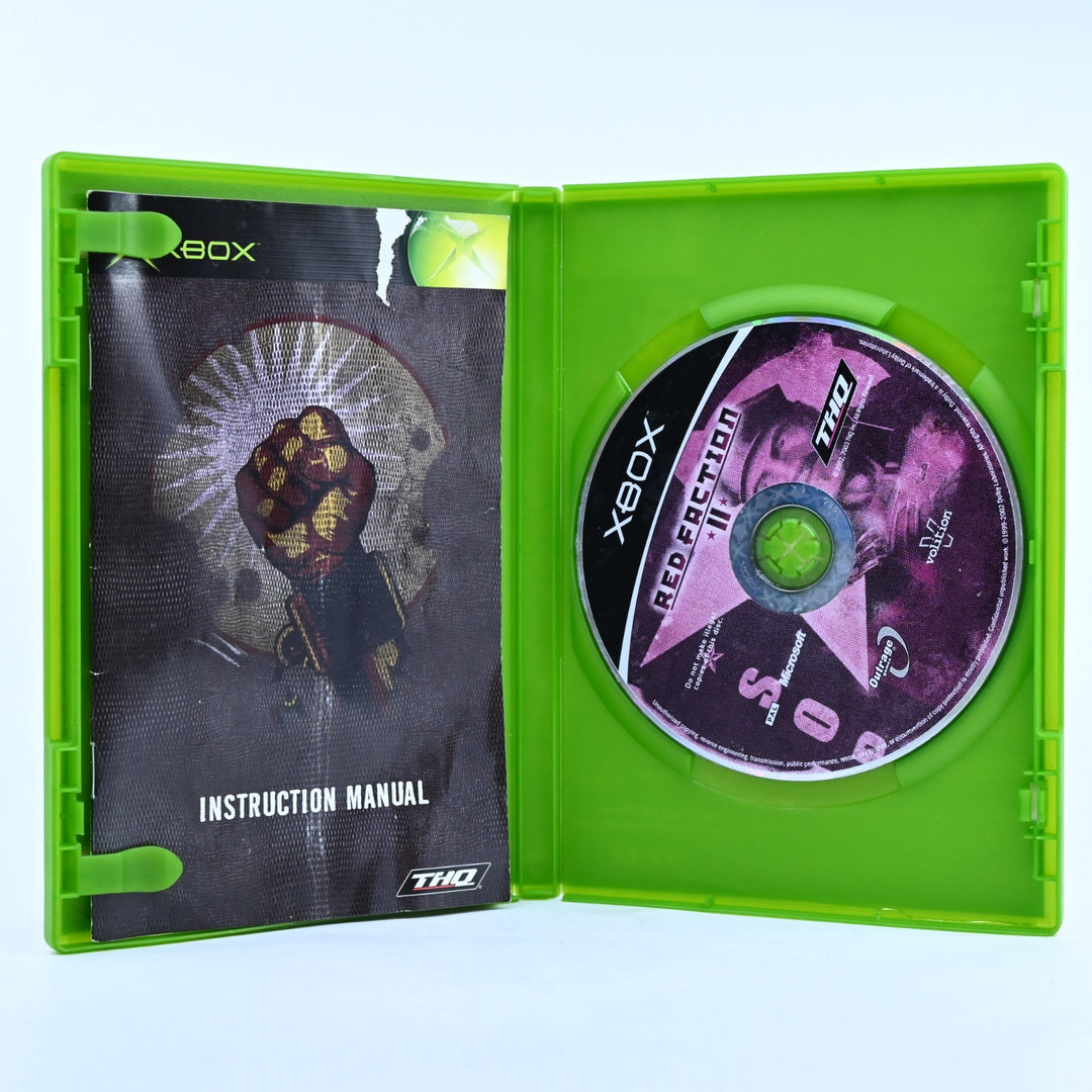 Red Faction II - Original Xbox Game + Manual - PAL - MINT DISC!