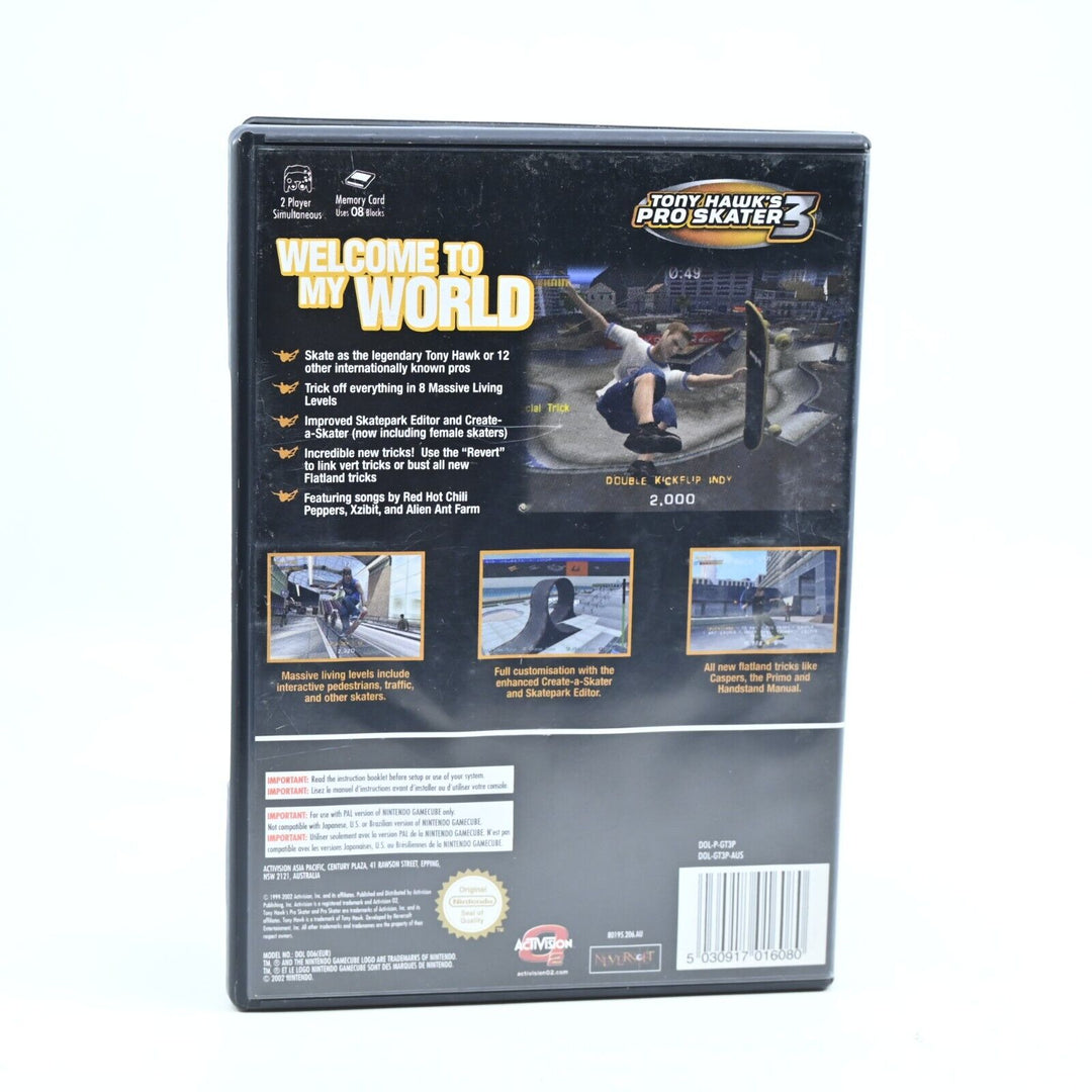 Tony Hawk's Pro Skater 3 - Nintendo Gamecube Game + Manual - PAL - FREE POST!