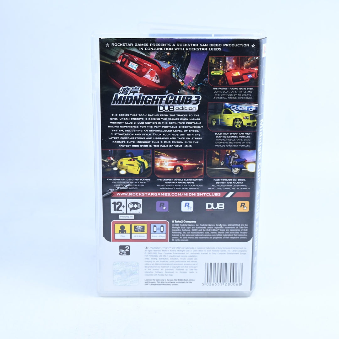 Midnight Club 3 Dub Edition - Sony PSP Game - FREE POST!