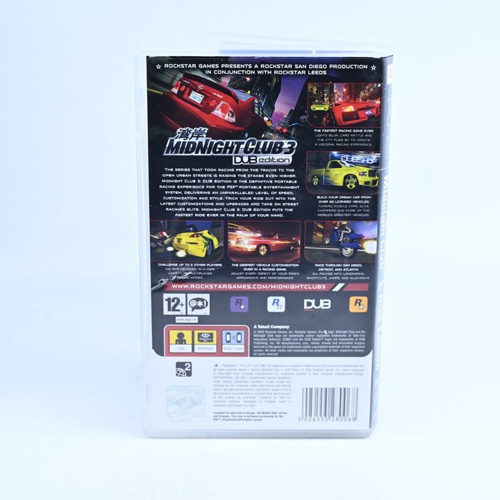 Midnight Club 3 Dub Edition - Sony PSP Game - FREE POST!