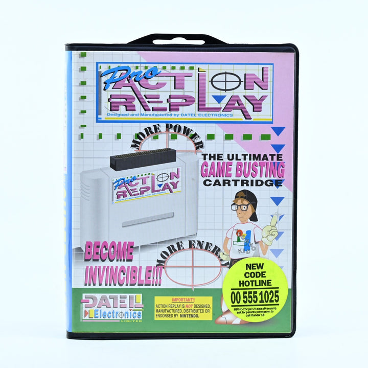 Boxed Datel Electronics Pro Action Replay for the SNES - SNES Accessory