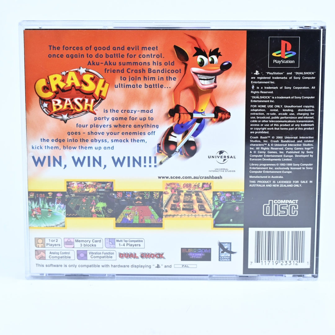 Crash Bash - Sony Playstation 1 / PS1 Game + Manual - PAL - MINT DISC!