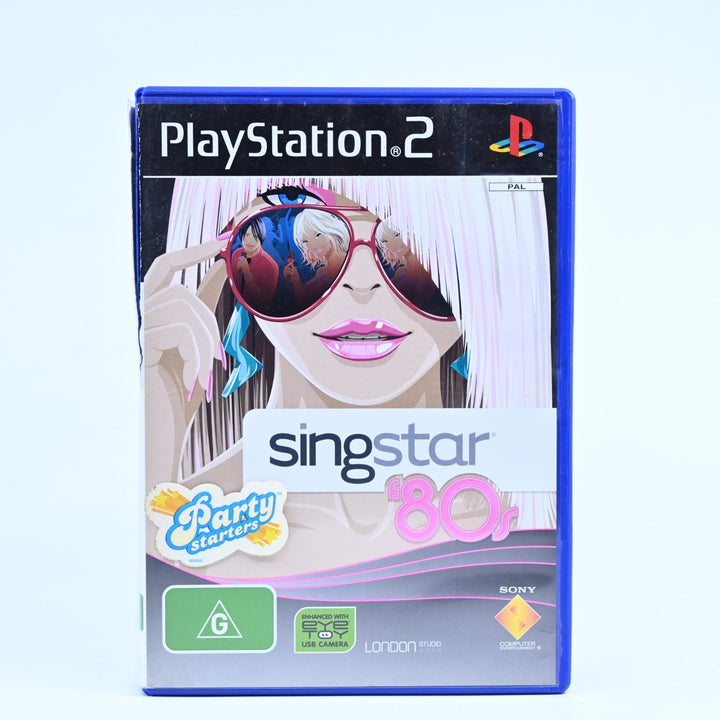 SingStar 80's - Sony Playstation 2 / PS2 Game + Manual - PAL - MINT DISC!