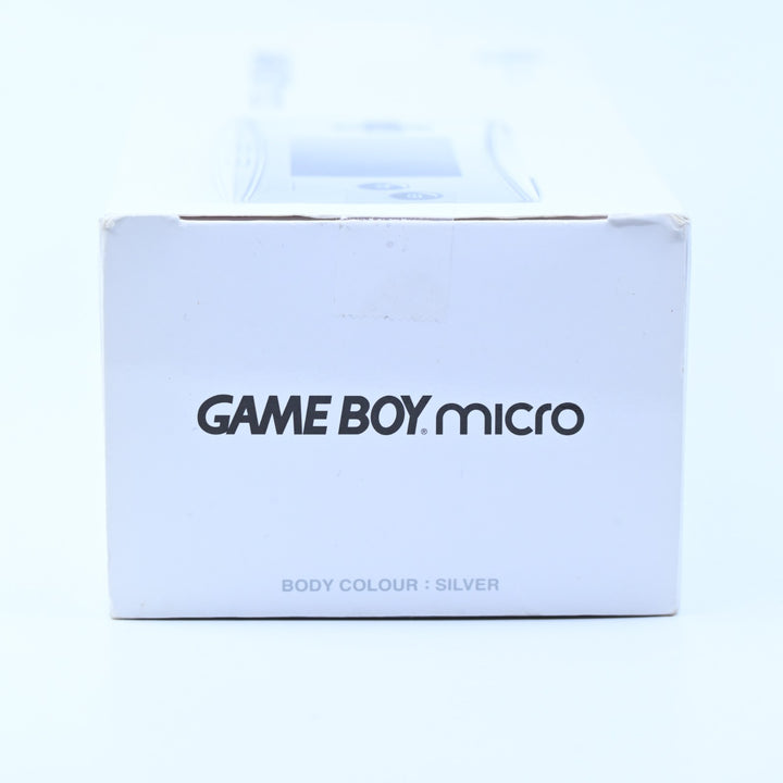 UNUSED! Silver Gameboy Micro - Nintendo Gameboy Micro Boxed Console