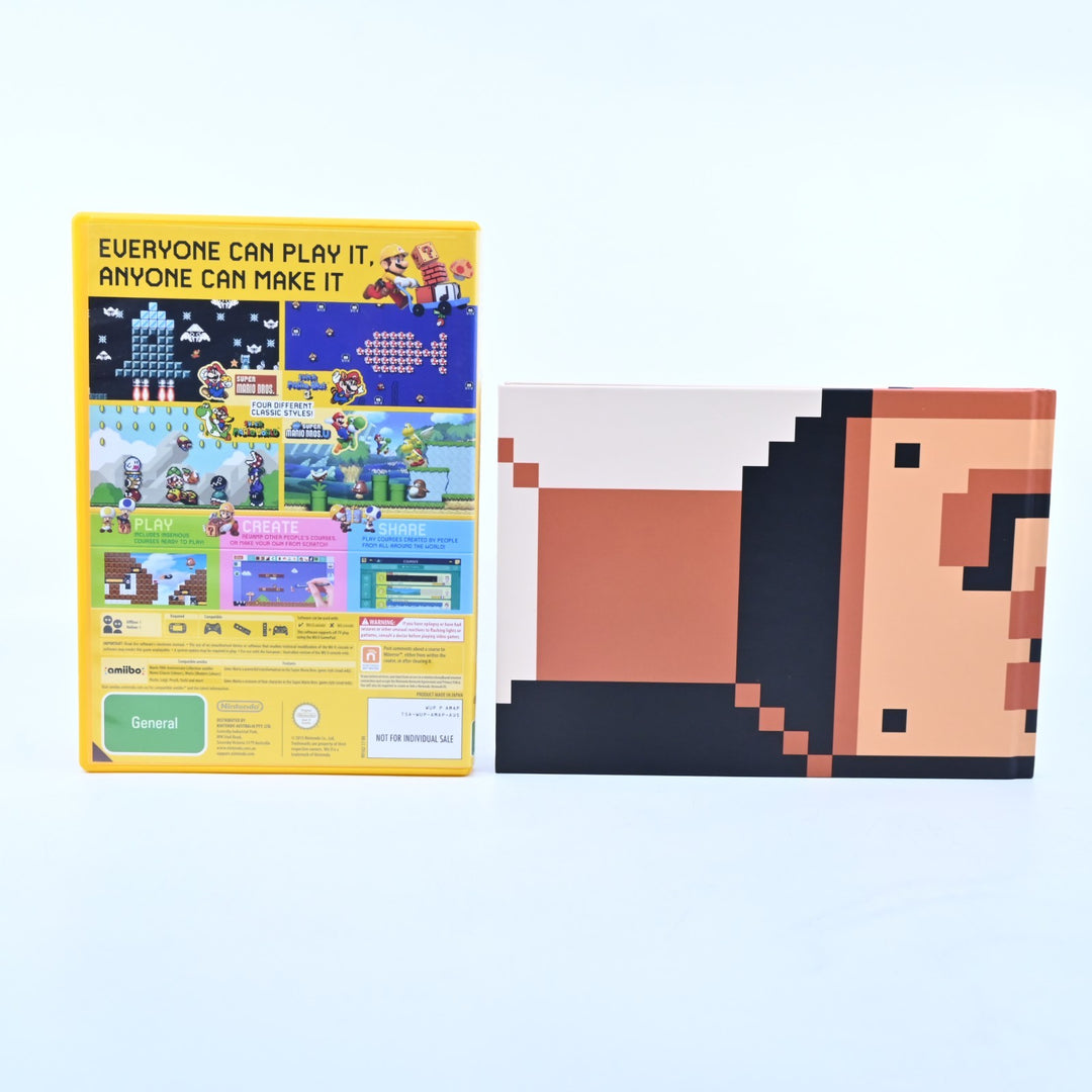 Super Mario Maker - Nintendo Wii U Game + Artbook - PAL - FREE POST!