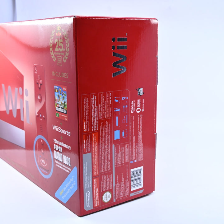 UNUSED! Super Mario Bros 25th Anniversary Red Console - Wii Boxed Console
