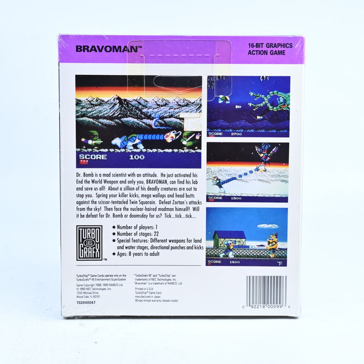 Bravoman - SEALED! - TurboGrafx-16 / PC Engine Boxed Game - NTSC-U/C