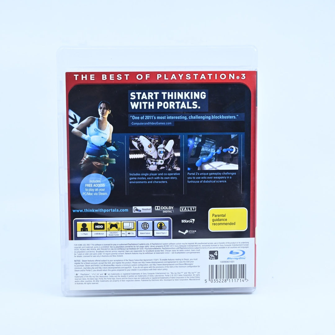 Portal 2 - Sony Playstation 3 / PS3 Game + Manual - FREE POST!