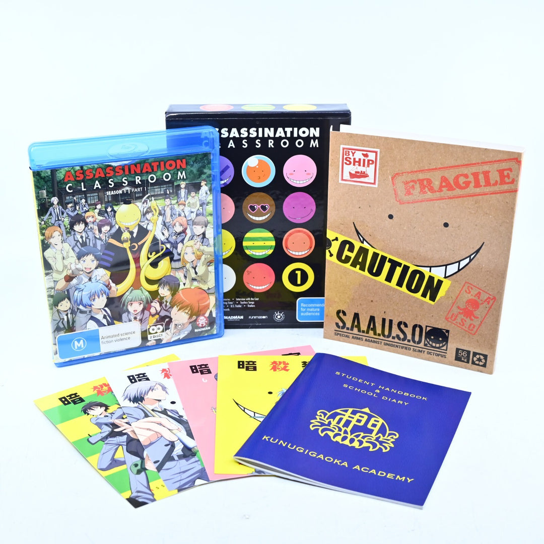 Assassination Classroom Season 1 - Anime Blu-Ray Box Set - Region B - FREE POST!