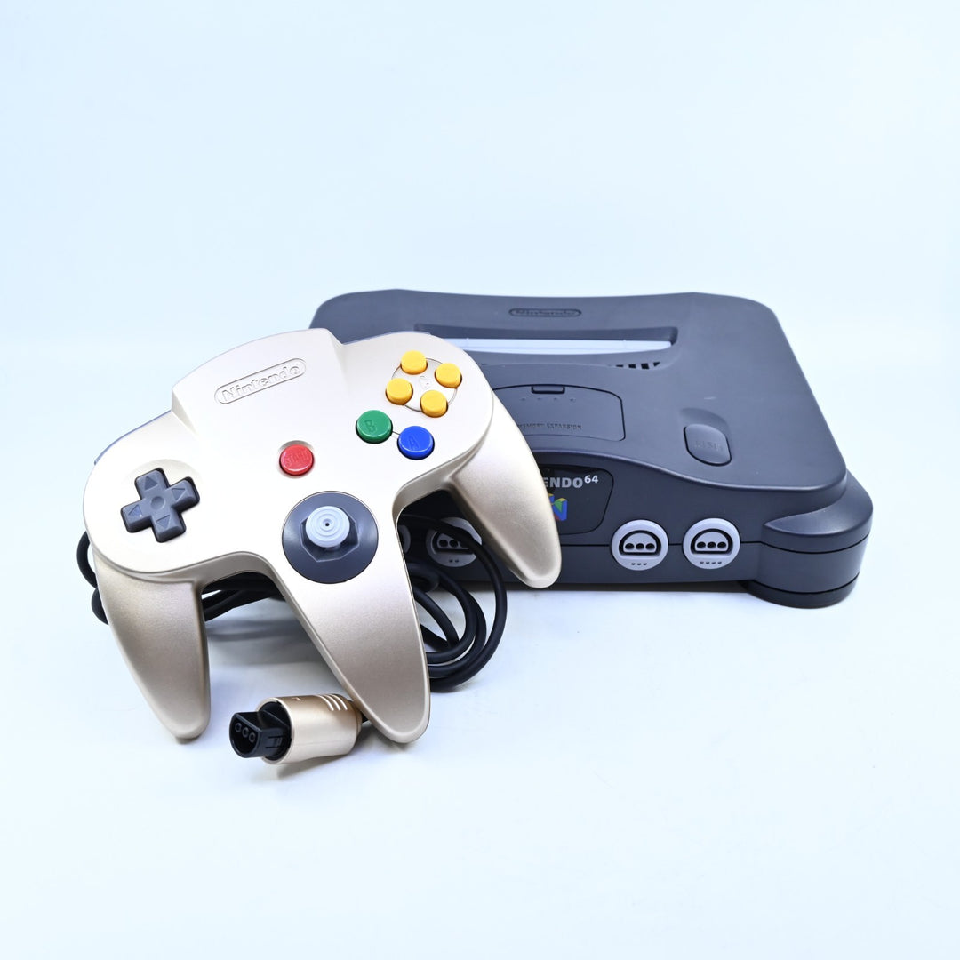 Limited Edition Gold Controller N64 / Nintendo 64 Boxed Console - PAL