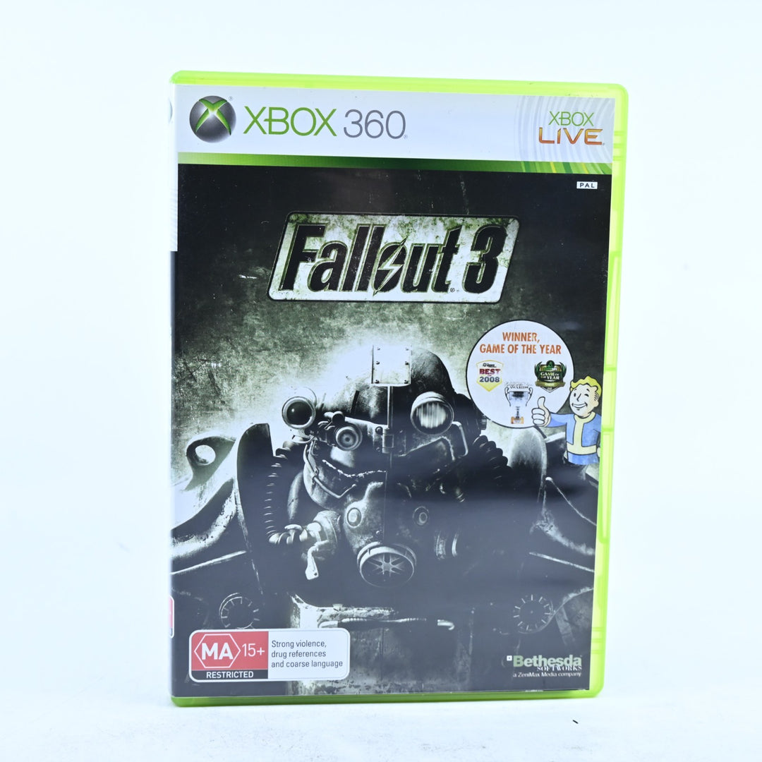Fallout 3 - Xbox 360 Game + Manual - PAL - MINT DISC!