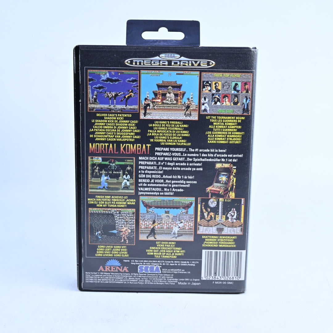 Mortal Kombat - Sega Mega Drive Game - PAL + Manual - FREE POST!
