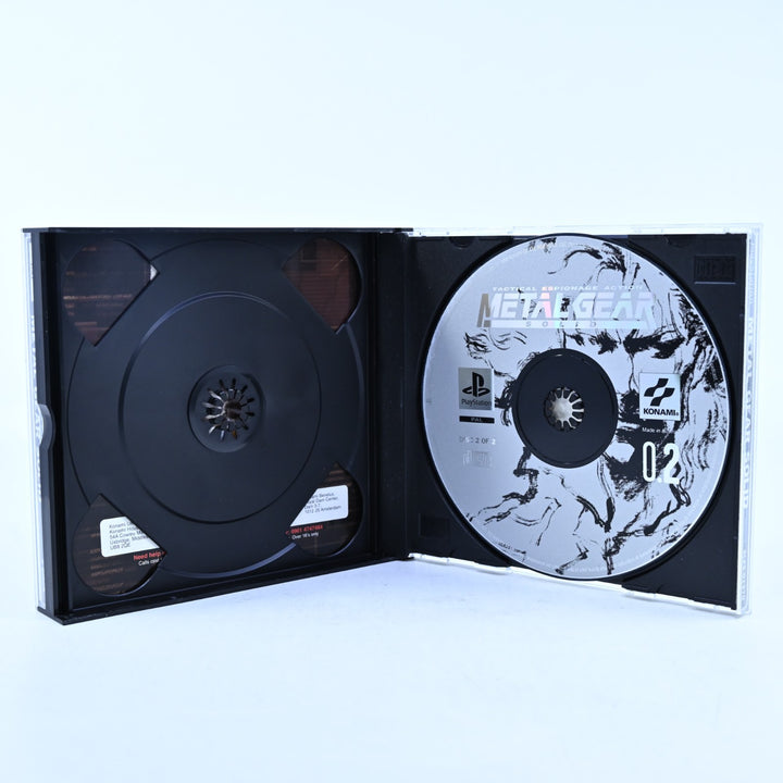 Metal Gear Solid - Sony Playstation 1 / PS1 Game + Manual - PAL - MINT DISC!