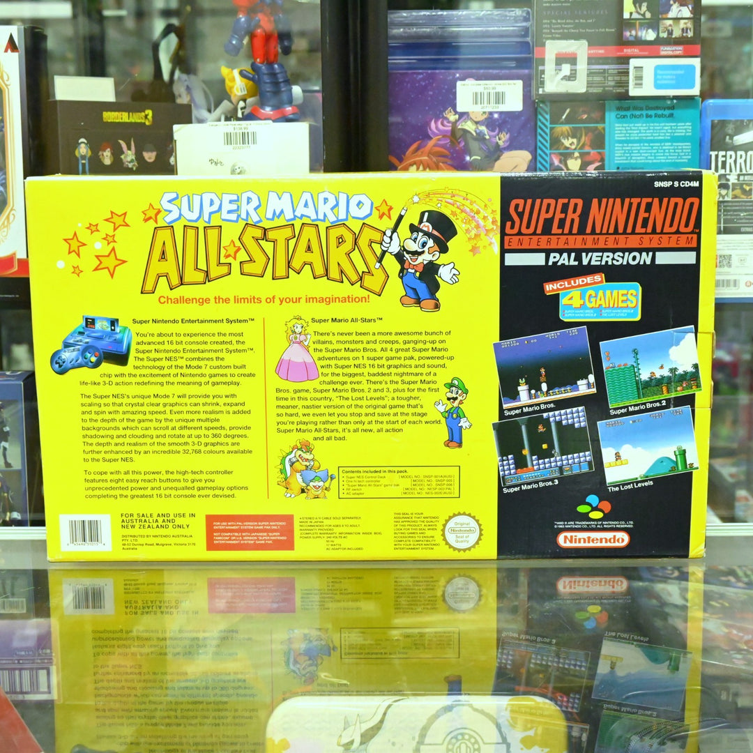 Super Mario All Stars Edition - Super Nintendo / SNES Boxed Console - PAL