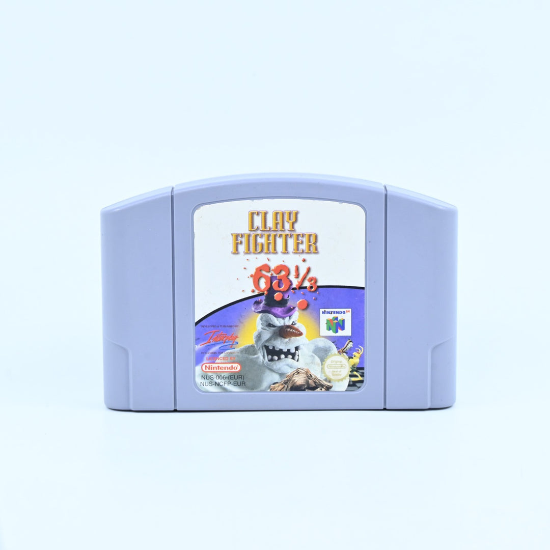 Clay Fighter 63 ⅓ - N64 / Nintendo 64 Boxed Game - PAL - Clay Fighter 63 1/3