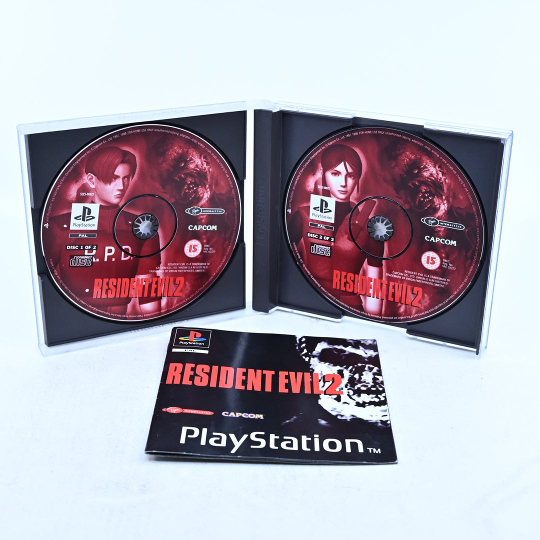 Resident Evil 2 - Sony Playstation 1 / PS1 Game + Manual - PAL - MINT DISC!