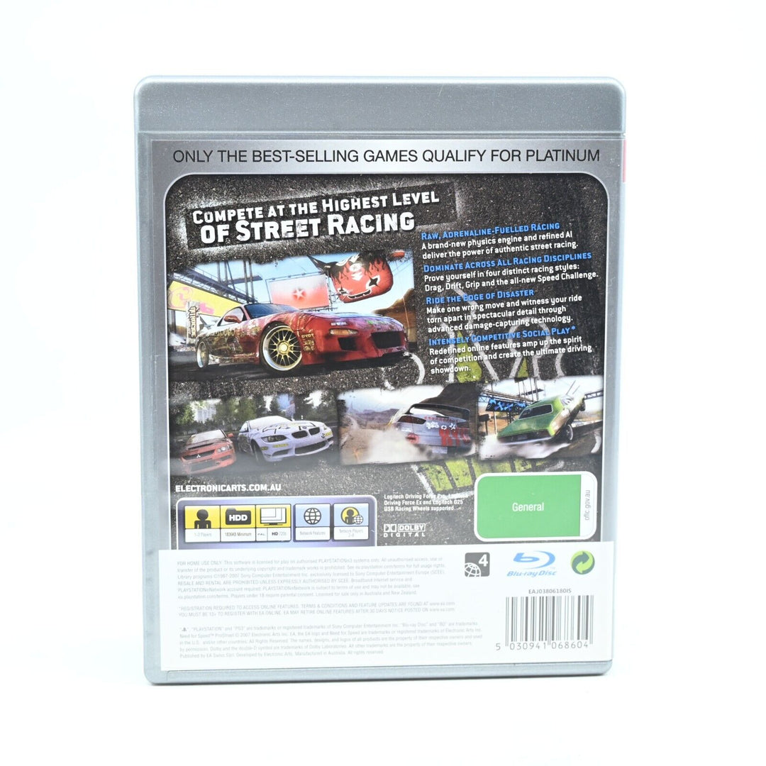 Need for Speed: ProStreet - Sony Playstation 3 / PS3 Game + Manual - FREE POST!