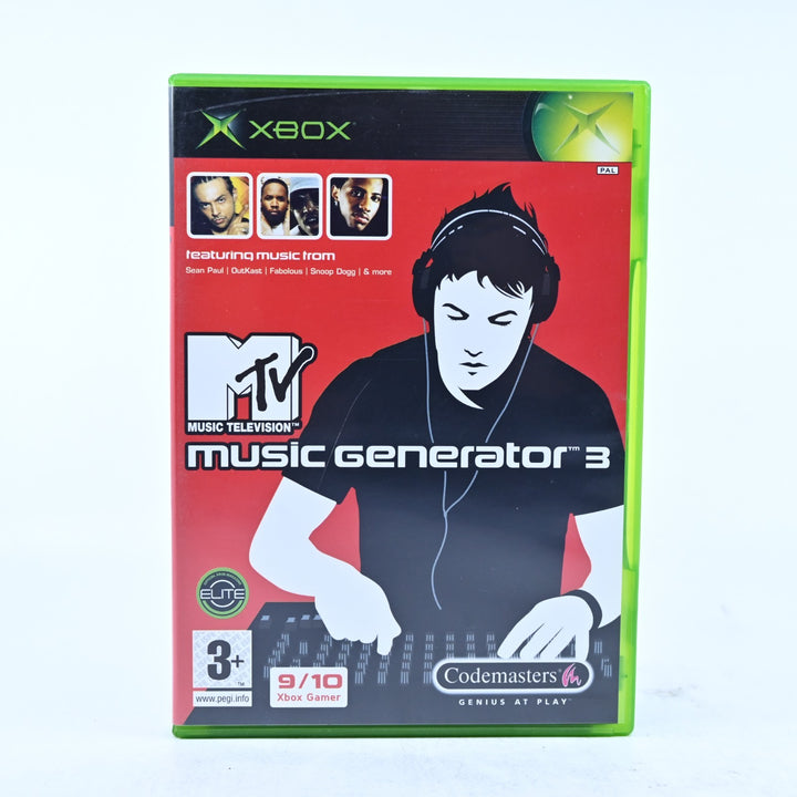 MTV Music Generator 3 - Original Xbox Game + Manual - PAL - MINT DISC!