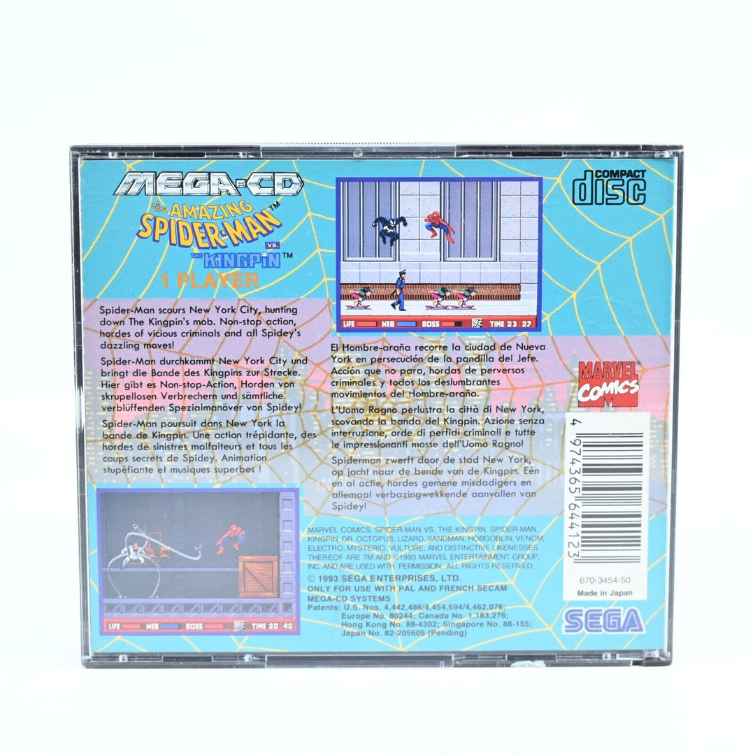 The Amazing Spider-Man vs. the Kingpin - Sega Mega CD Game - PAL - FREE POST!