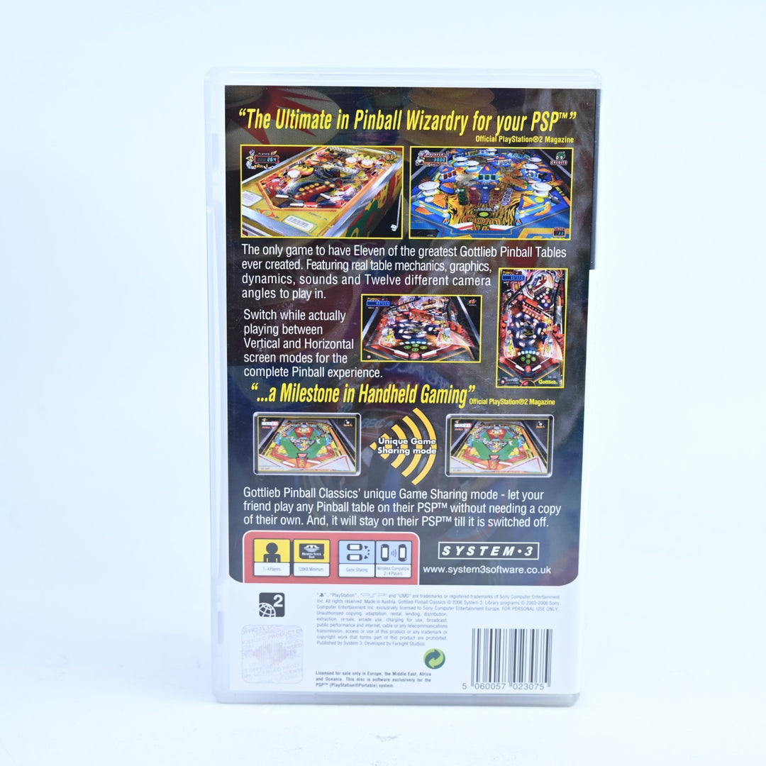 Gottlieb Pinball Classics - Sony PSP Game + Manual - FREE POST!