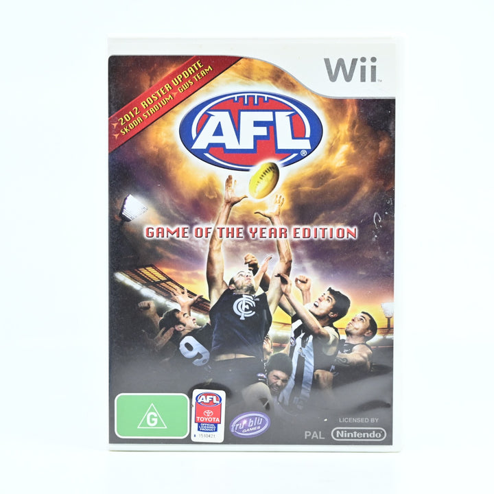 AFL: Game of the Year Edition - Nintendo Wii Game + Manual - NEAR MINT DISC!