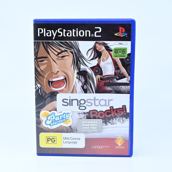 Singstar Rocks! - Sony Playstation 2 / PS2 Game + Manual - PAL - MINT DISC!
