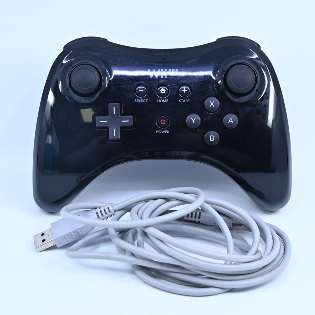 Boxed Black Wii U Pro Controller - Nintendo Wii U Accessory - FREE POST!