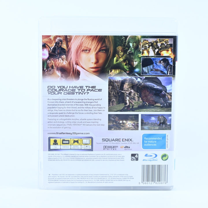 Final Fantasy XIII - Sony Playstation 3 / PS3 Game + Manual - MINT DISC!