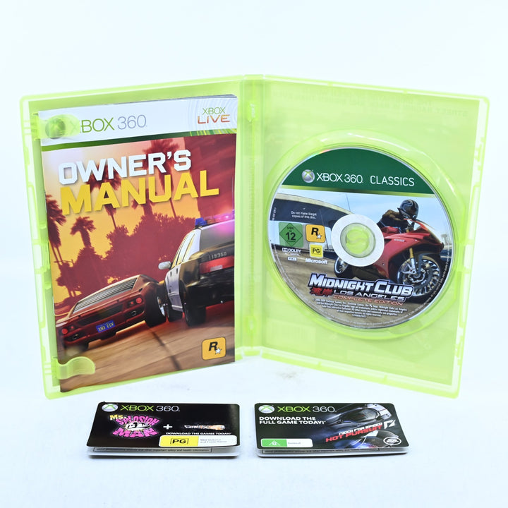 Midnight Club Los Angeles Complete Edition - Xbox 360 Game + Manual - PAL