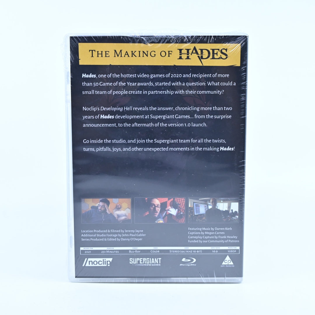 SEALED! Hades: Developing Hell - The Complete Series - Noclip + Sticker Blu-ray