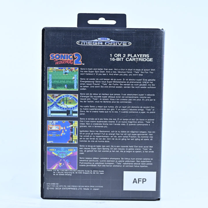 Sonic the Hedgehog 2 - Sega Mega Drive Game - No Manual - PAL - FREE POST!
