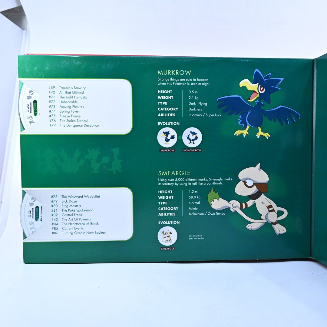 Pokemon Johto Collection Pokedex Book - 18 Discs - Region 4 - Anime DVD