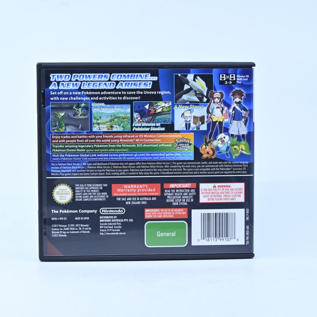 Pokemon Black 2 - Nintendo DS Game - PAL + Manual - FREE POST!